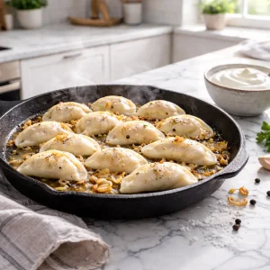 Сочные замороженные пельмени с начинкой из отборной говядины.