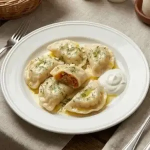 Домашние вареники с тушеной капустой ручной лепки в Израиле — натуральный состав и традиционный вкус.