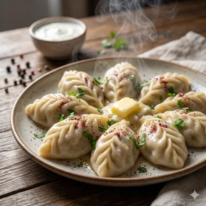 Домашние курзе ручной лепки с мясной начинкой и характерным плетением «косичкой».